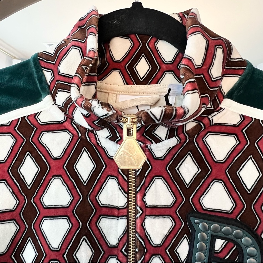 New Puma x Dapper Dan T7 Jacket mens size small Multi-Color Harlem design rare - Picture 7 of 13